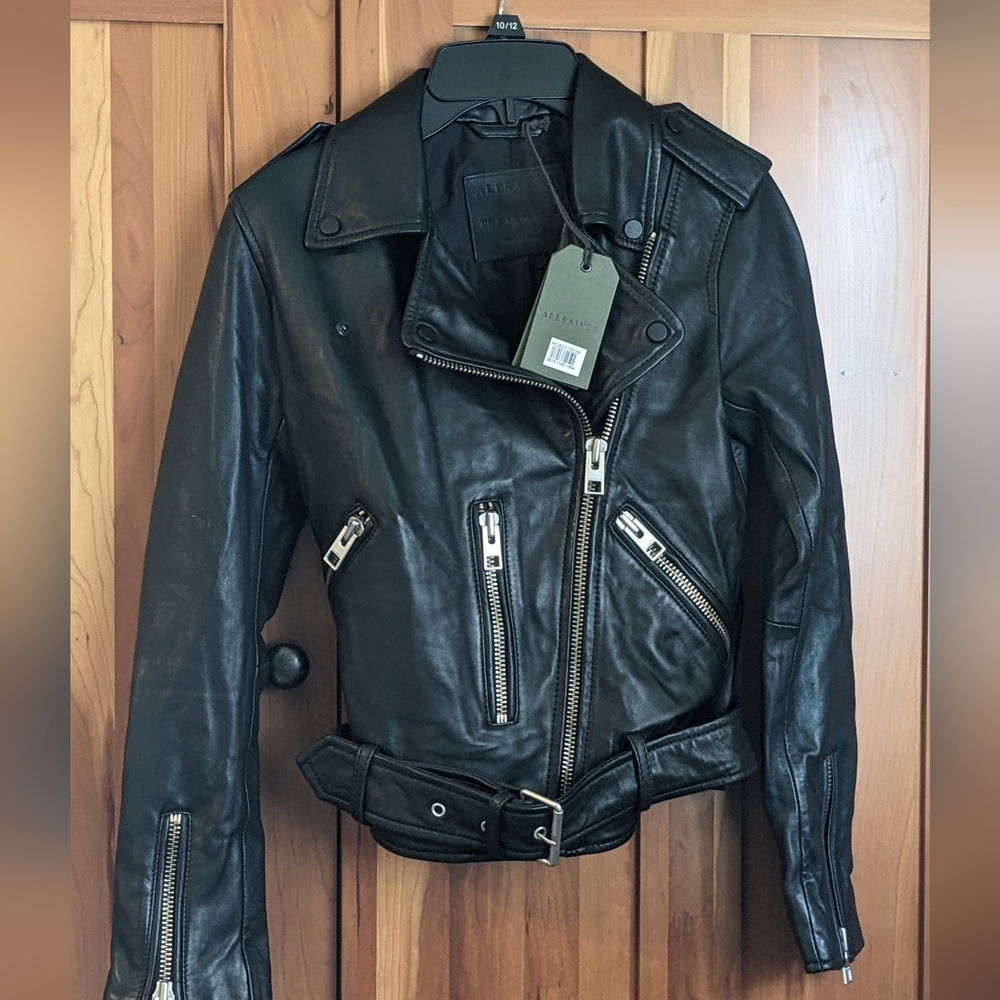 All Saints Leather Biker Jacket